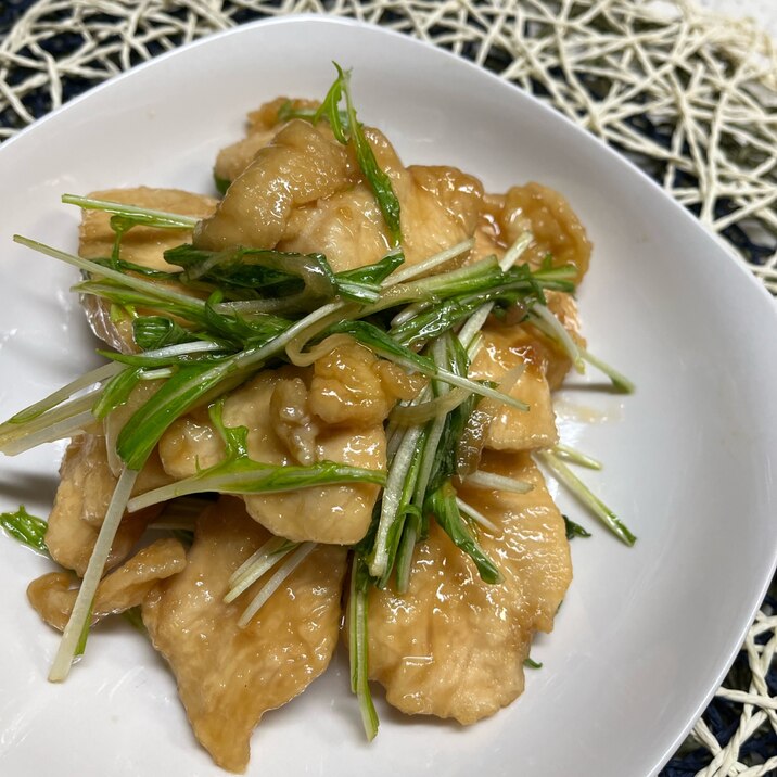 タレに梅干し♬柔らか鶏胸肉のタレ漬け
